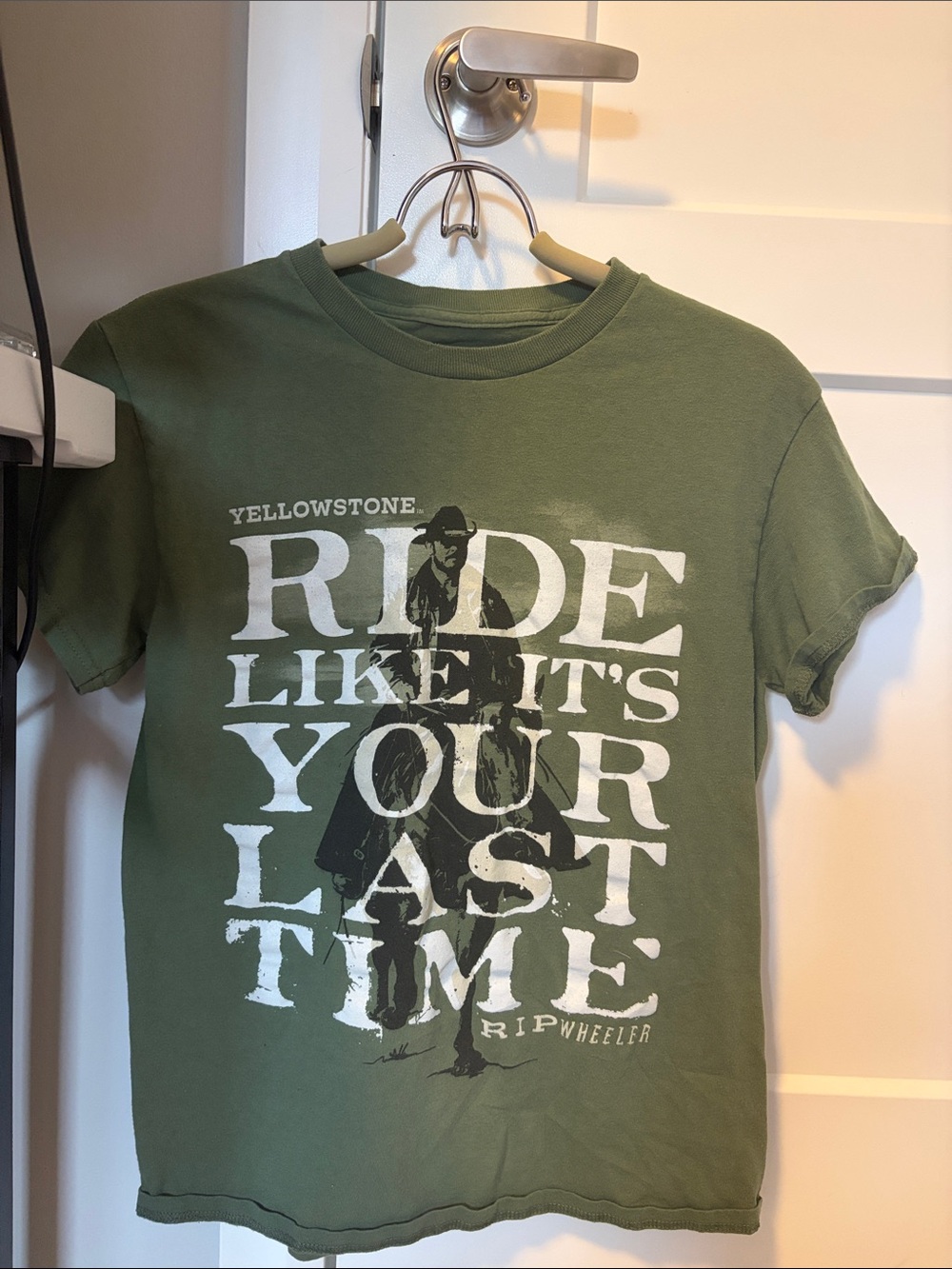 Yellowstone Olive Green 'Ride Like It's Your Last Time' Graphic Tee